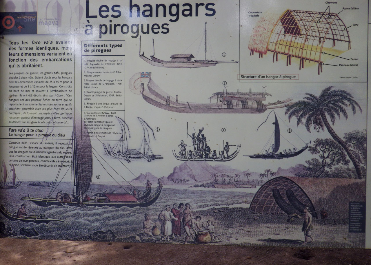 reconstitution des hangars a pirogue (Taputapuatea) reconstitution des hangars a pirogue (Taputapuatea)